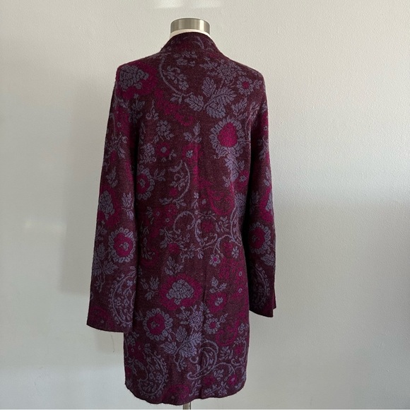 Novica Floral 100% Baby Alpaca Cardigan From Peru “Dream Garden In M… - Picture 10 of 14